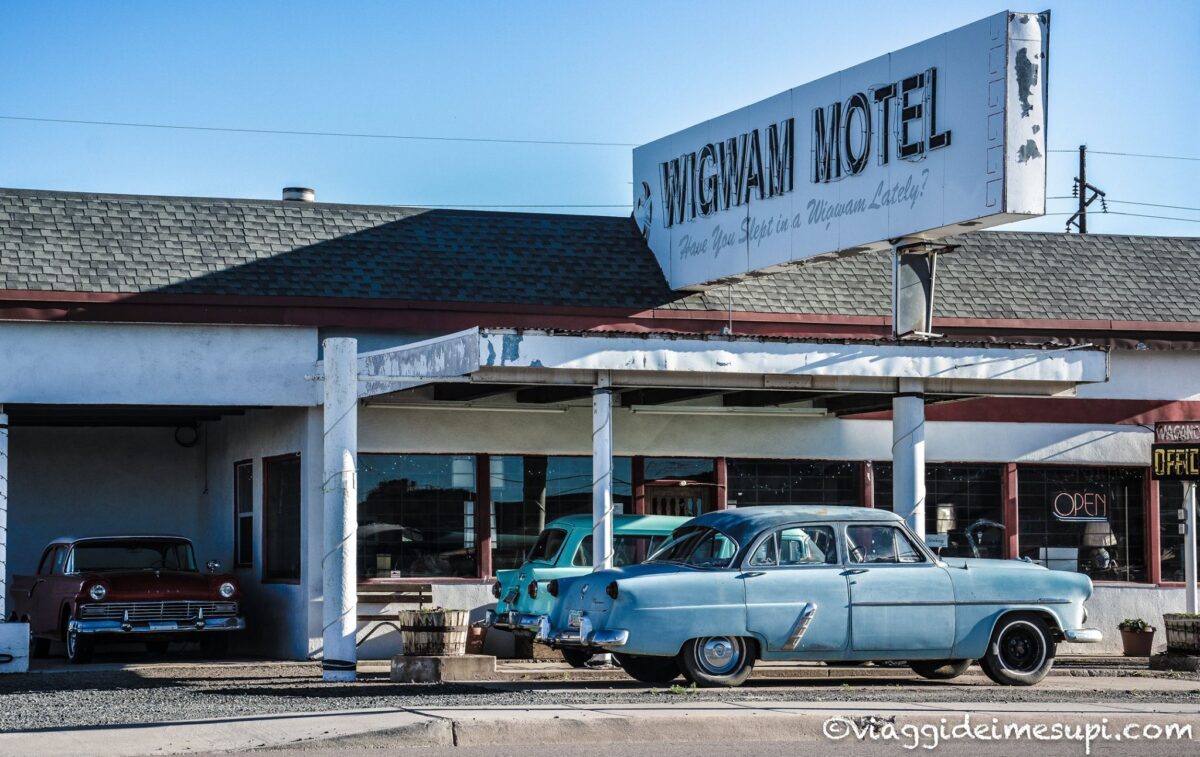 Tutti i luoghi di Cars sulla Route 66 Wingwam Motel il Cozy Cone